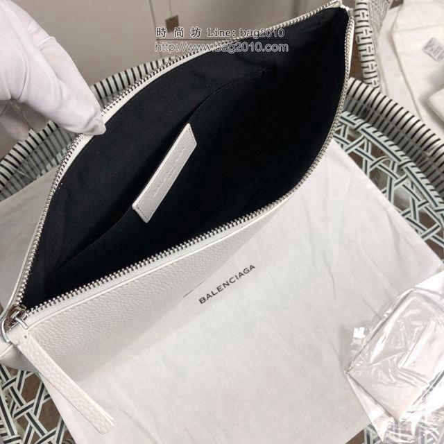 Balenciaga手包 巴黎世家全皮手包 大號白色手拿包  csbl1059
